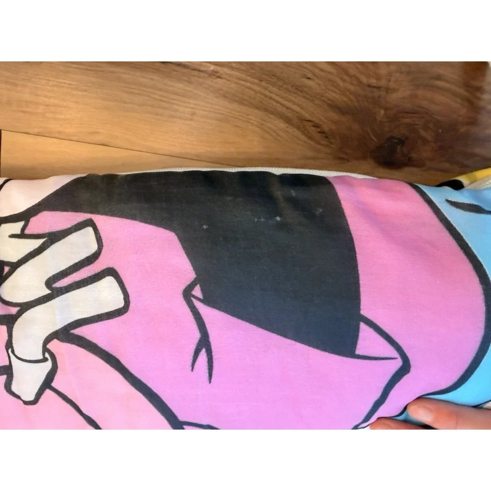 Vintage Mickey Minnie Sleeping Bag Kids Disney Rainbow 30x57 Camping Nap Mat